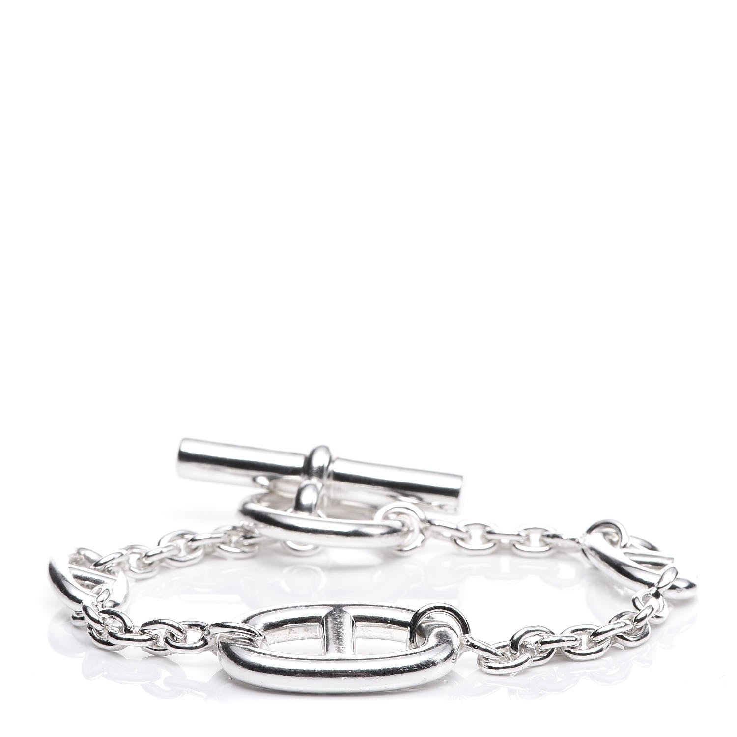 Hermes Sterling Silver Farandole Bracelet LG 12 of 17