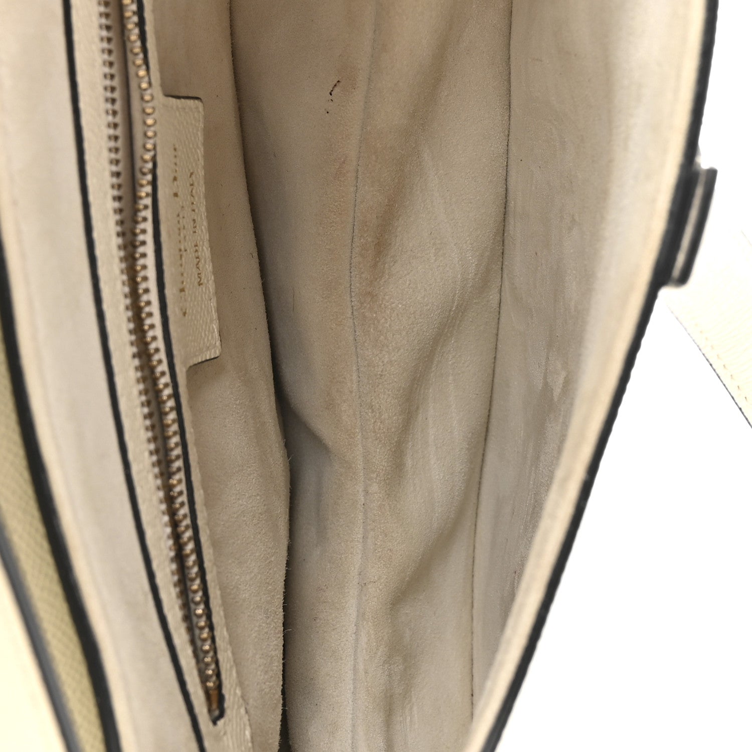 Christian Dior Grained Calfskin Saddle Bag With Strap Latte 5 of 17