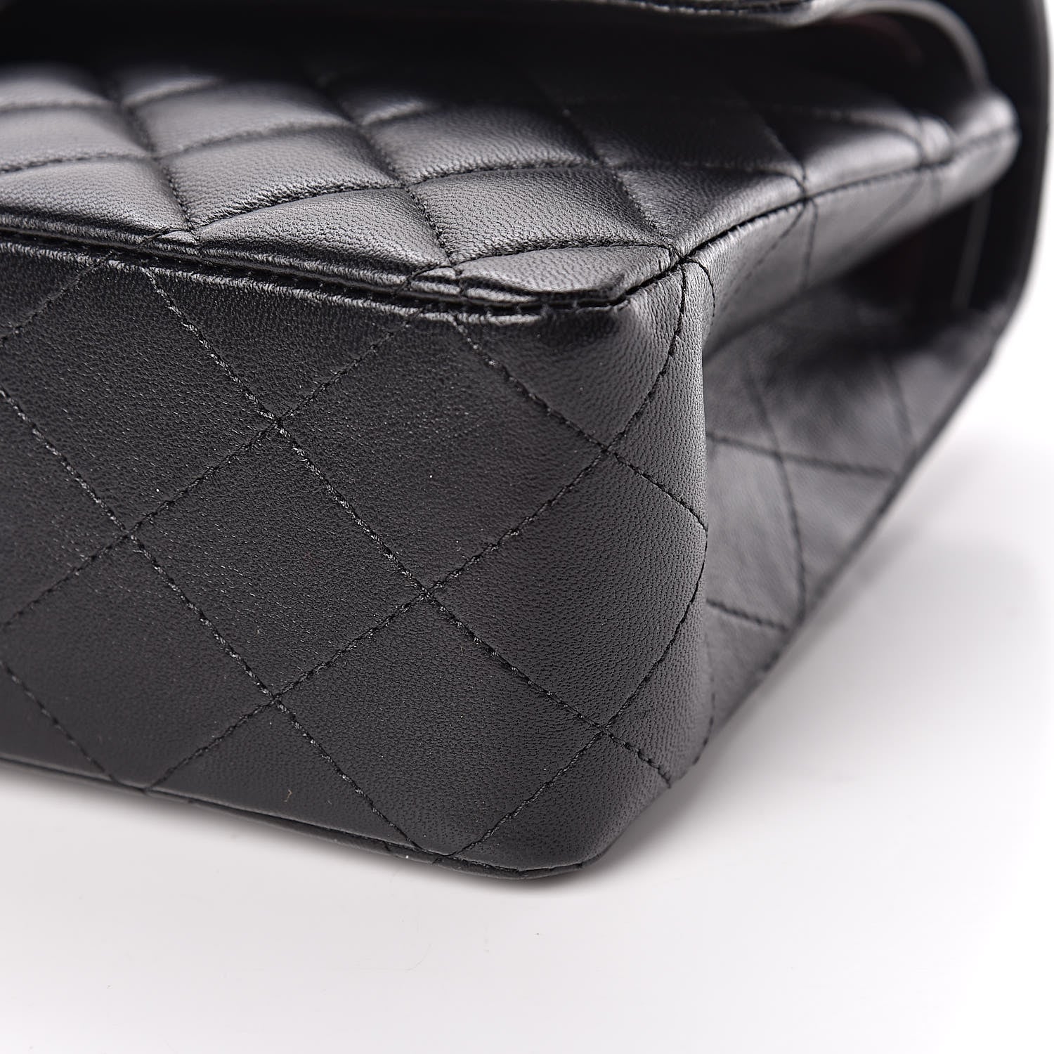 Chanel Lambskin Quilted Medium Double Flap Black 6 of 14