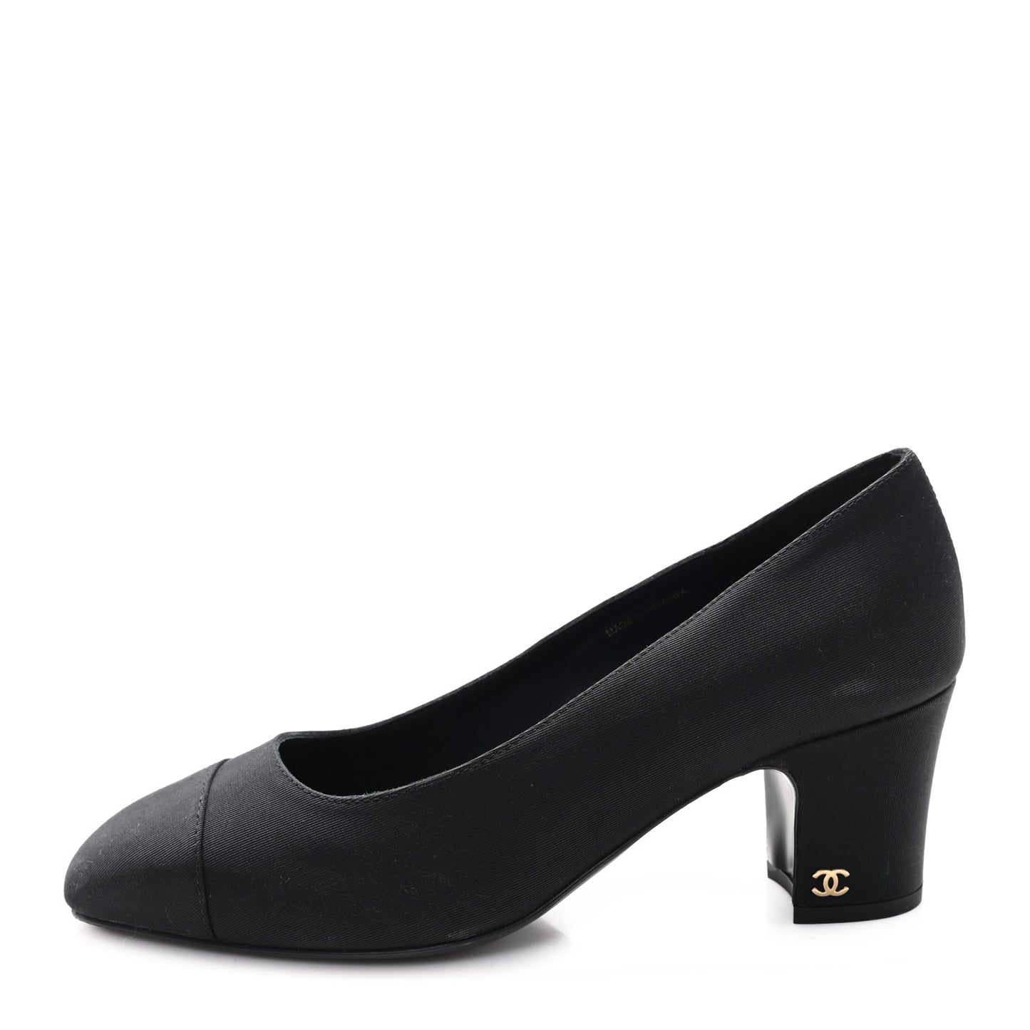 Grosgrain Cap Toe Uniform Pump 39 Black