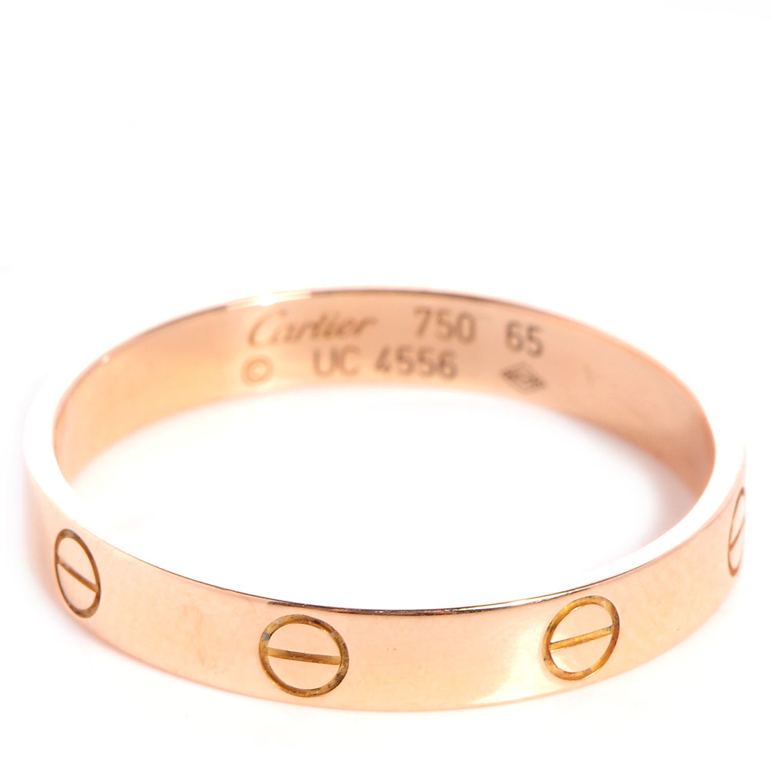 Cartier 18K Pink Gold 3.5mm LOVE Wedding Band Ring 65 11 1 of 5