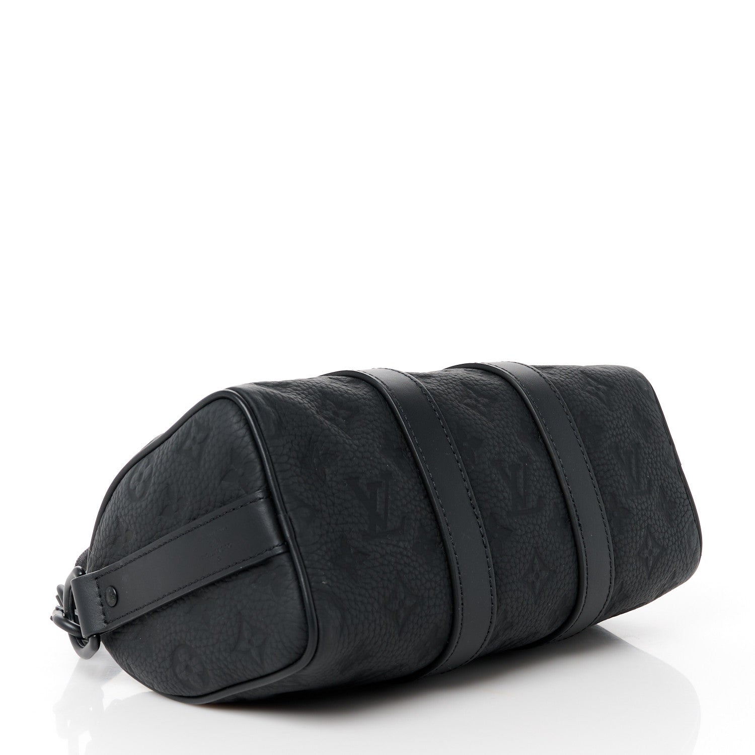 Louis Vuitton Monogram Taurillon Keepall Bandouliere 25 Black 4 of 10
