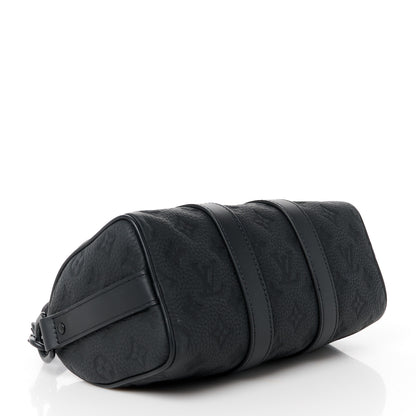 Louis Vuitton Monogram Taurillon Keepall Bandouliere 25 Black 4 of 10