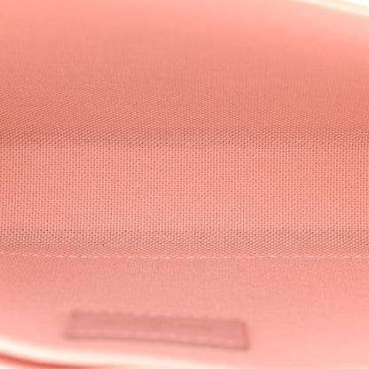 Louis Vuitton Damier Azur Pochette Felicie Chain Wallet Rose Ballerine 5 of 11