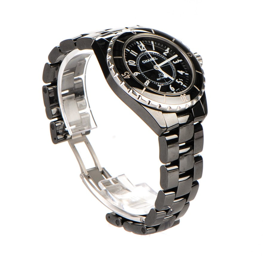 Chanel Stainless Steel Ceramic 38mm J12 Automatic Watch Black 3 of 7