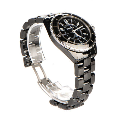 Chanel Stainless Steel Ceramic 38mm J12 Automatic Watch Black 3 of 7