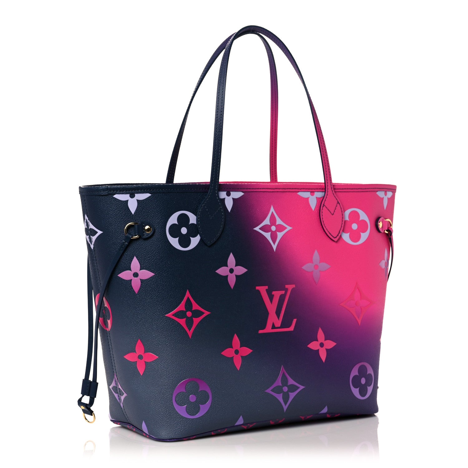 Louis Vuitton Monogram Giant Spring In The City Neverfull MM Midnight Fuchsia 4 of 9