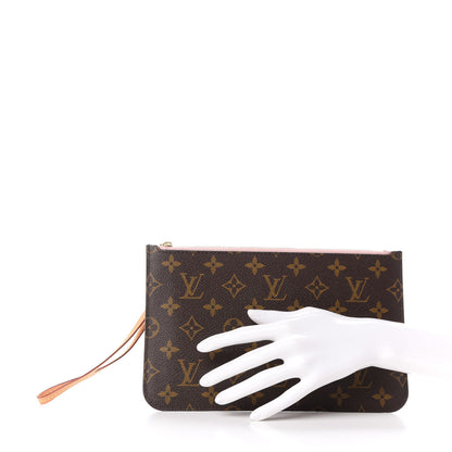 Louis Vuitton Monogram Neverfull MM GM Pochette Rose Ballerine 2 of 7
