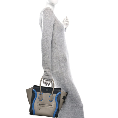Celine Shiny Smooth Calfskin Micro Tri-Color Luggage Quartz 2 of 11