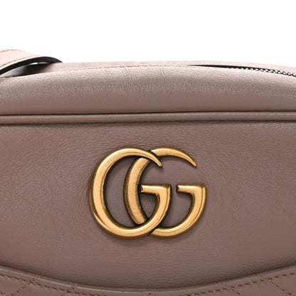 Gucci Calfskin Matelasse Medium GG Marmont Chain Shoulder Bag Porcelain Rose 8 of 10