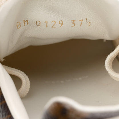 Louis Vuitton Calfskin Monogram Run Away Sneakers 37.5 White 9 of 9