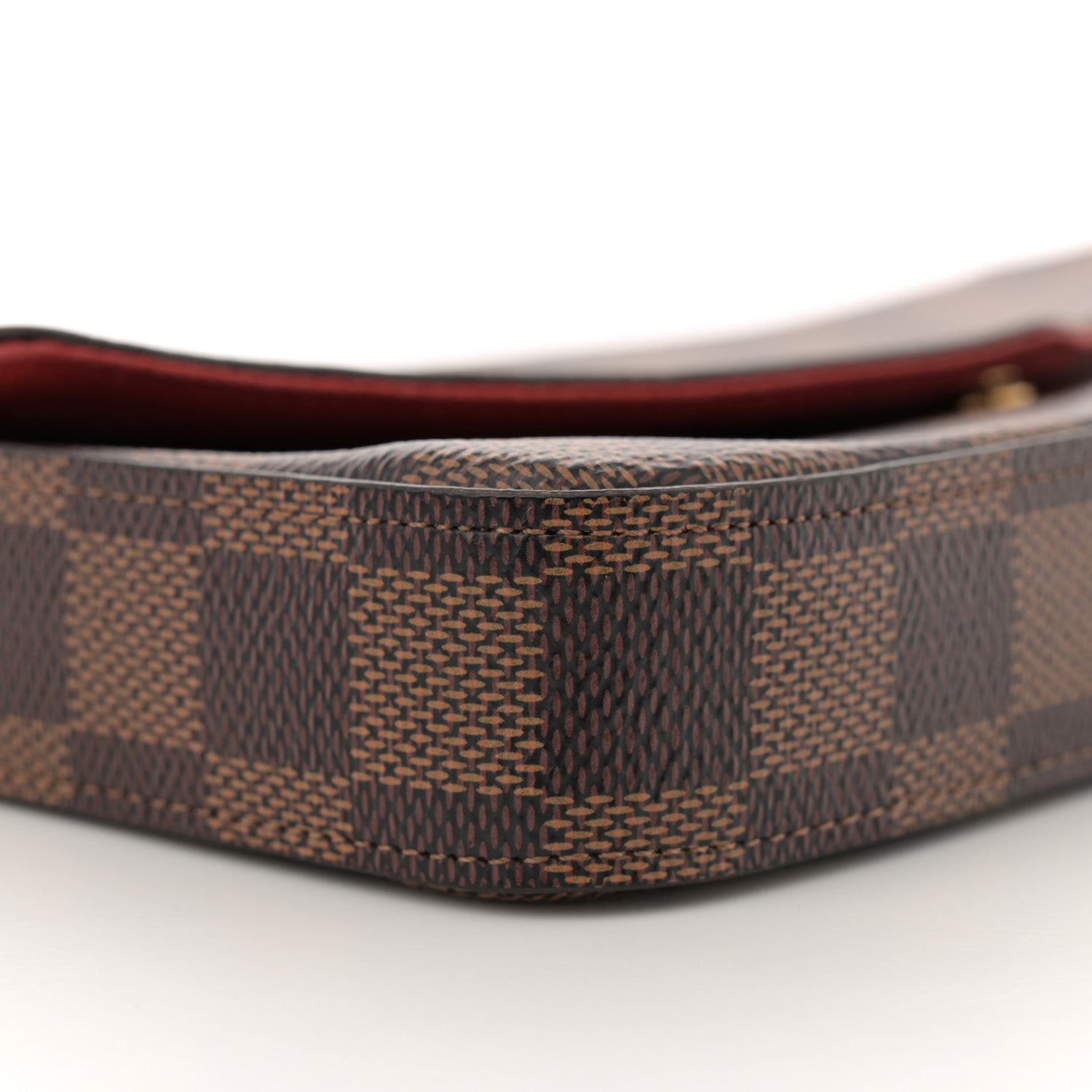 Louis Vuitton Damier Ebene Pochette Felicie Chain Wallet 10 of 12