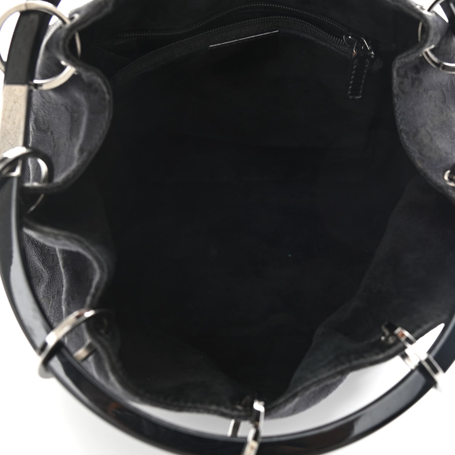 Gucci Monogram Loop Bucket Tote Black 5 of 11