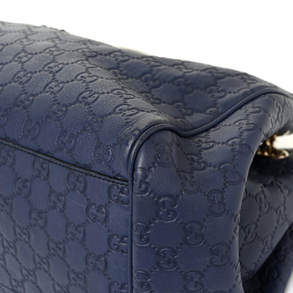 Gucci Guccissima Medium Emily Shoulder Bag Blue 17 of 21