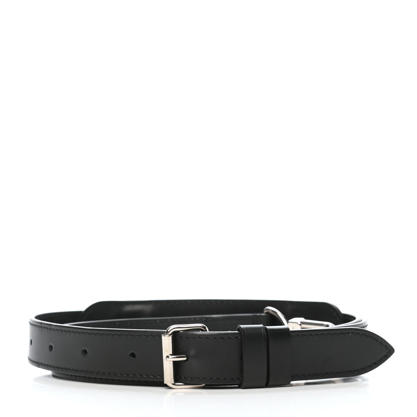 Calfskin Adjustable Keepall Bandouliere Shoulder Strap Black