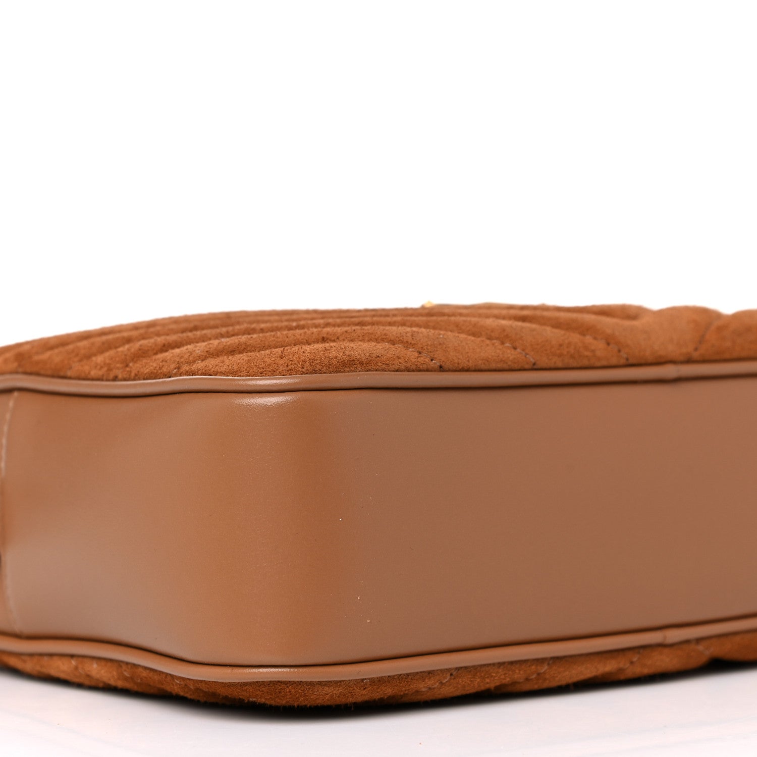 Saint Laurent Suede Matelasse Monogram Lou Camera Bag Cinnamon 9 of 10