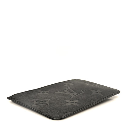 Louis Vuitton Empreinte Monogram Giant Neverfull MM Pochette Black 3 of 7