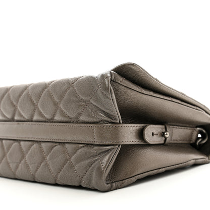 Chanel Metallic Goatskin Large City Rock Flap Silver 10 of 11