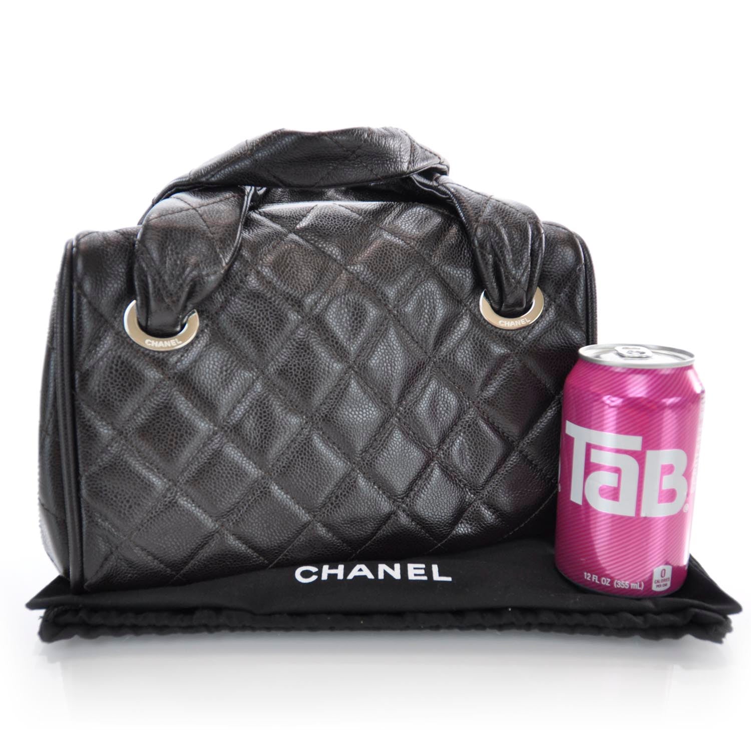 Chanel Caviar Quilted Timeless Bowler Brown 3 of 7