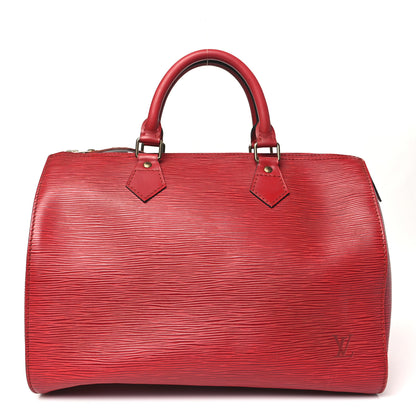 Louis Vuitton Epi Speedy 30 Castillan Red 1 of 8