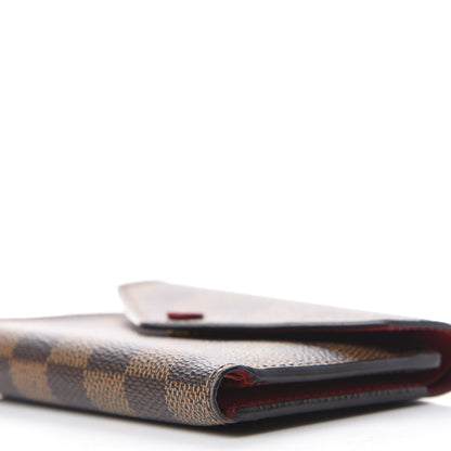 Louis Vuitton Damier Ebene Victorine Wallet Red 7 of 9