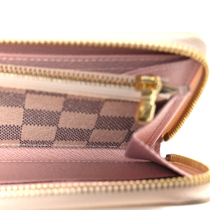 Louis Vuitton Damier Azur Clemence Wallet Rose Ballerine 5 of 7