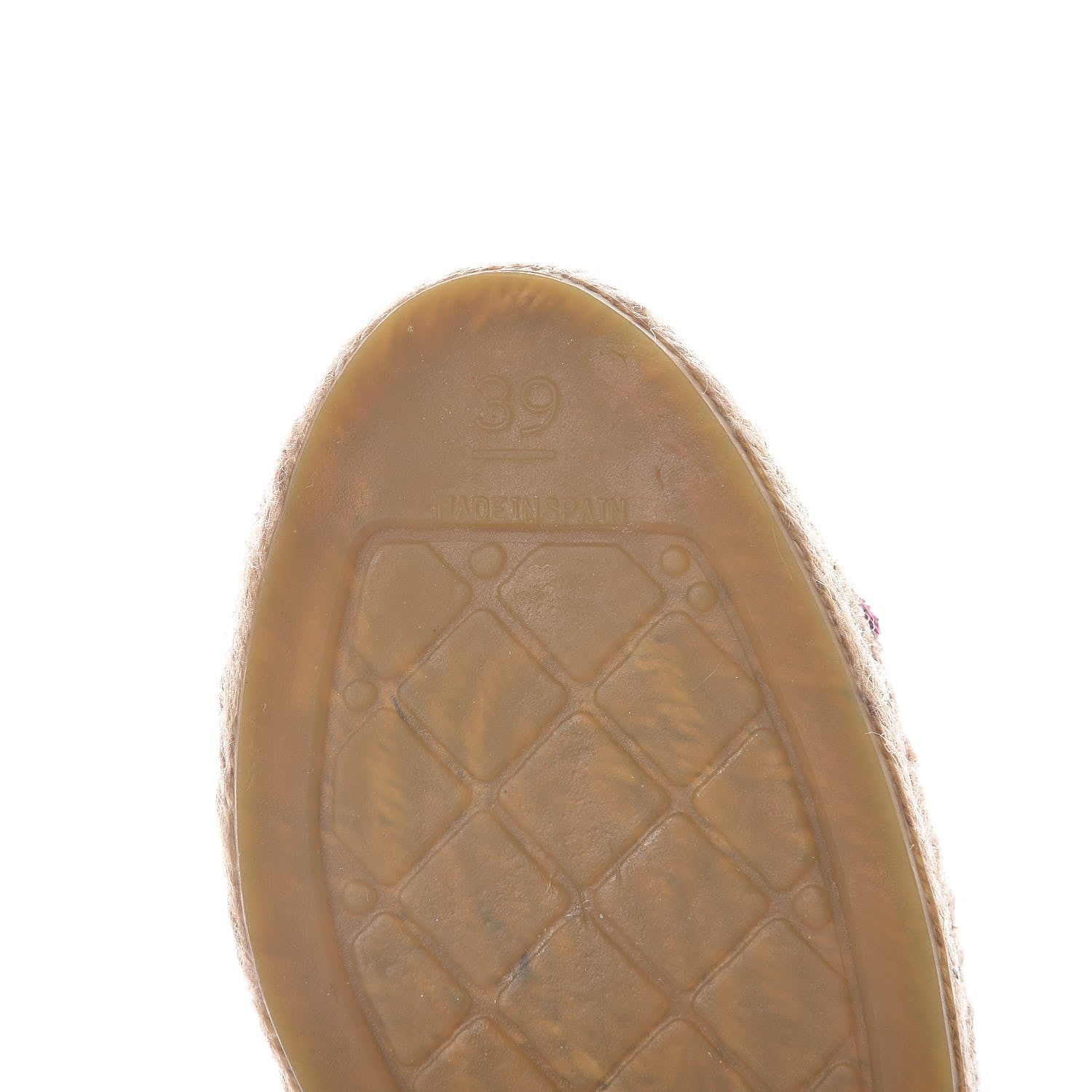 Chanel Toile Sequin CC Espadrilles 39 Pink Dark Pink 6 of 10