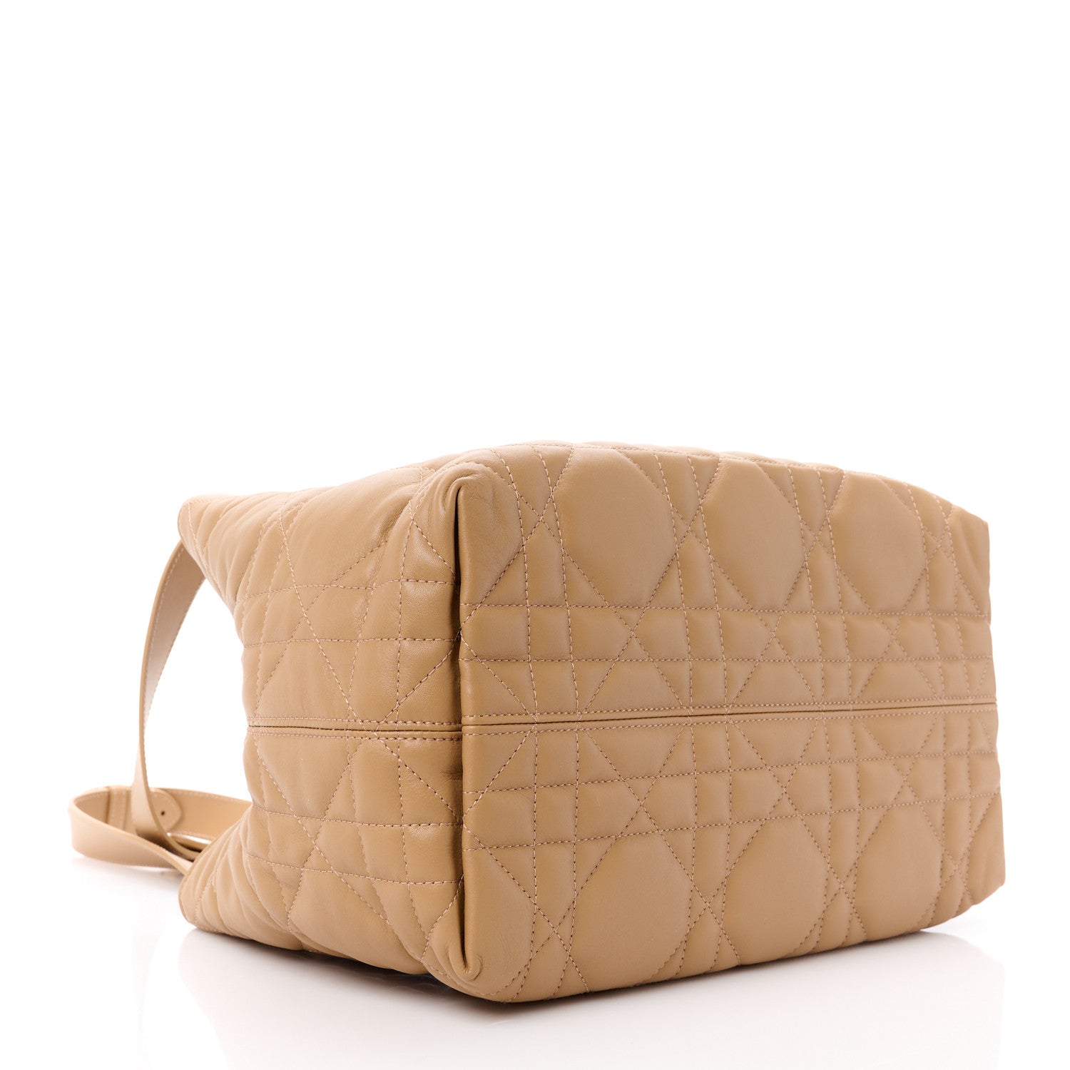 Christian Dior CHRISTIAN DIOR Calfskin Macrocannage Medium Toujours Tan 5 of 14