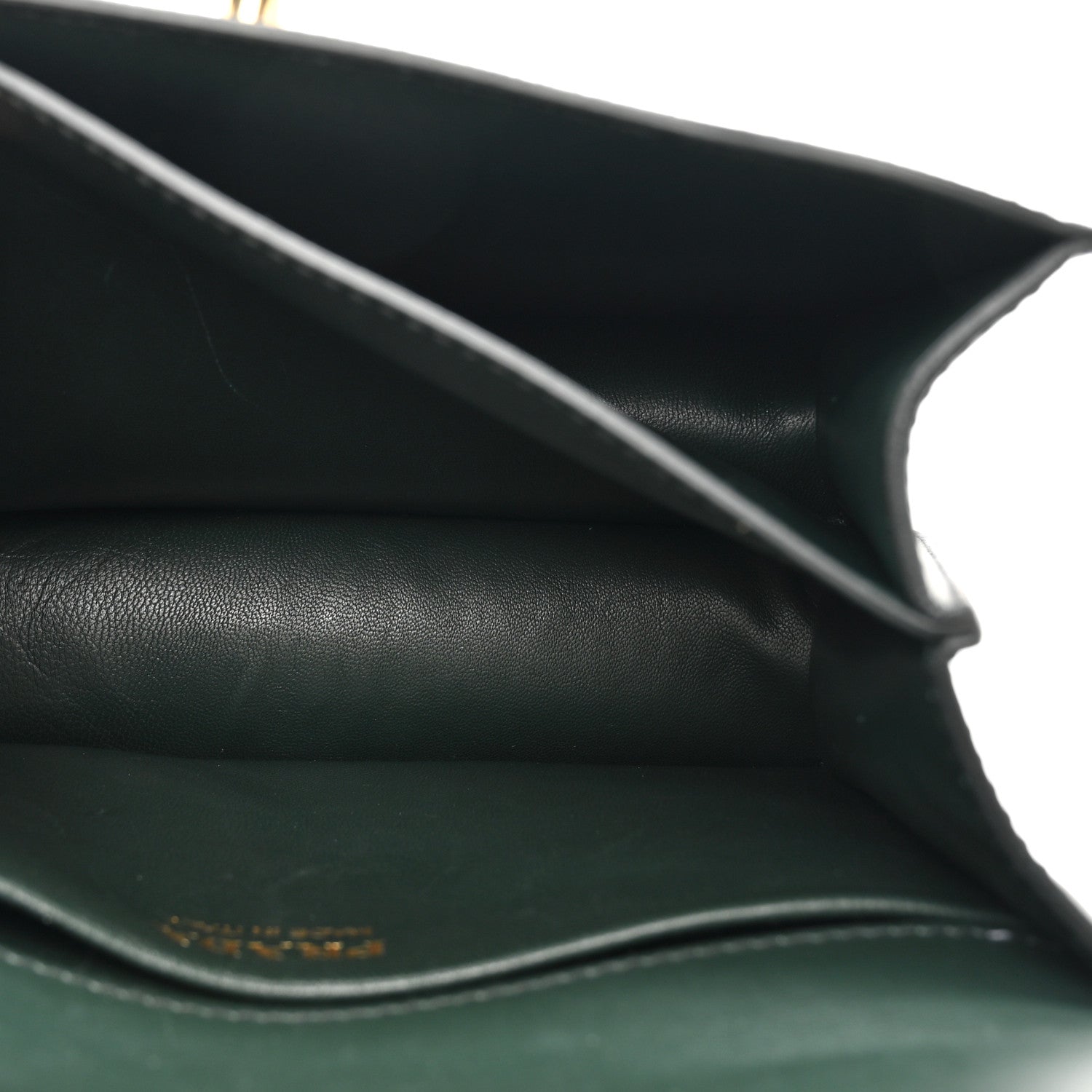 Prada Saffiano Symbole Flap Shoulder Bag Smeraldo 6 of 12