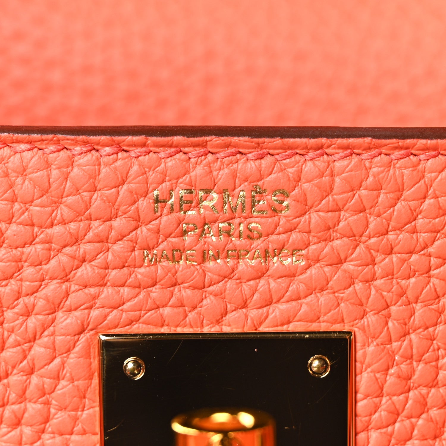 Hermes Togo Kelly Retourne 32 Orange Poppy 6 of 11