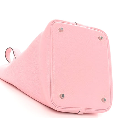 Hermes Taurillon Clemence Picotin Lock 22 MM Rose Sakura 9 of 10