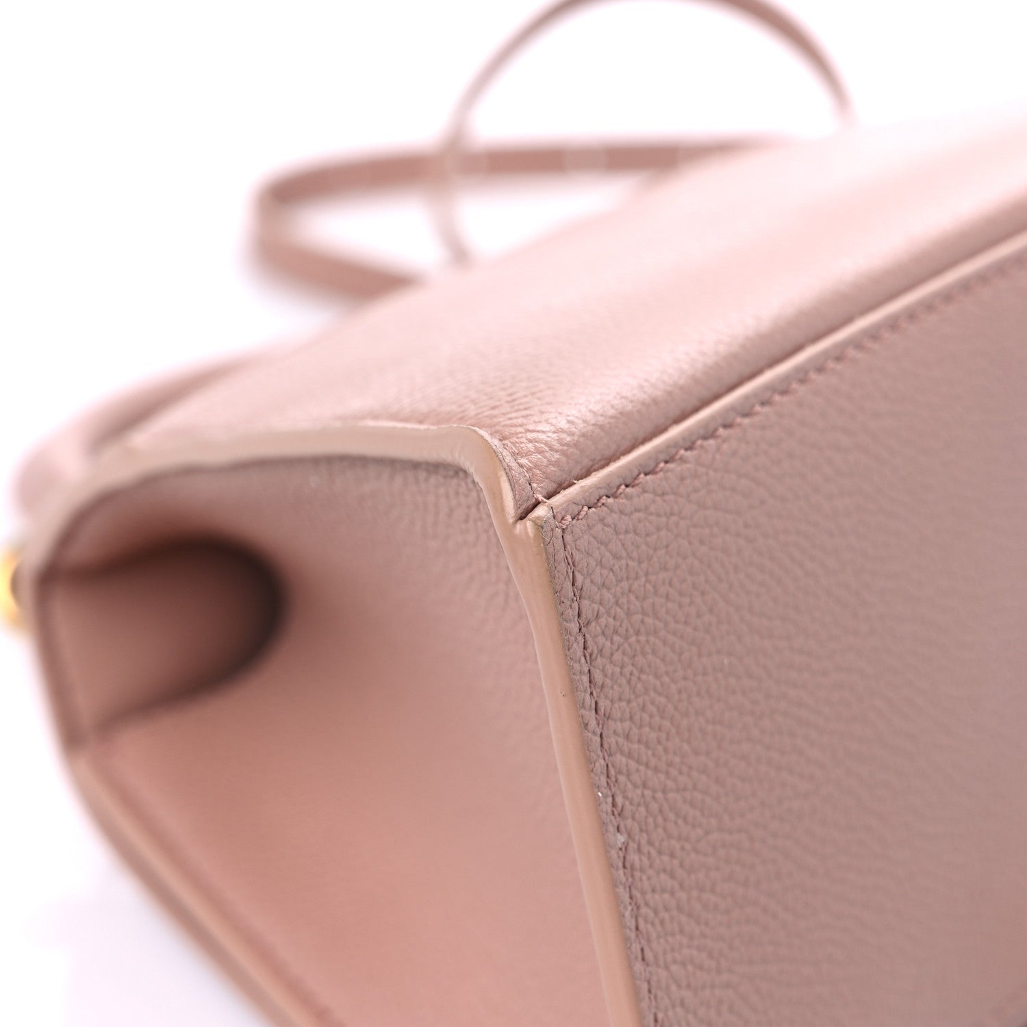 Balenciaga Grained Calfskin Small Hourglass Top Handle Bag Nude Beige 10 of 12