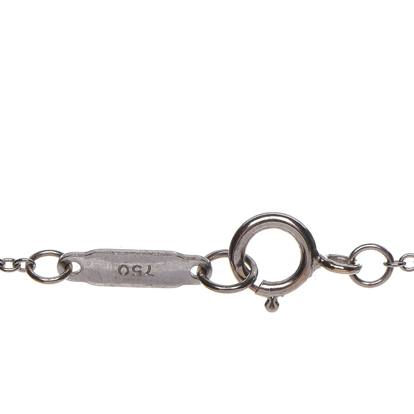 18K White Gold Diamond Signature X Pendant Necklace