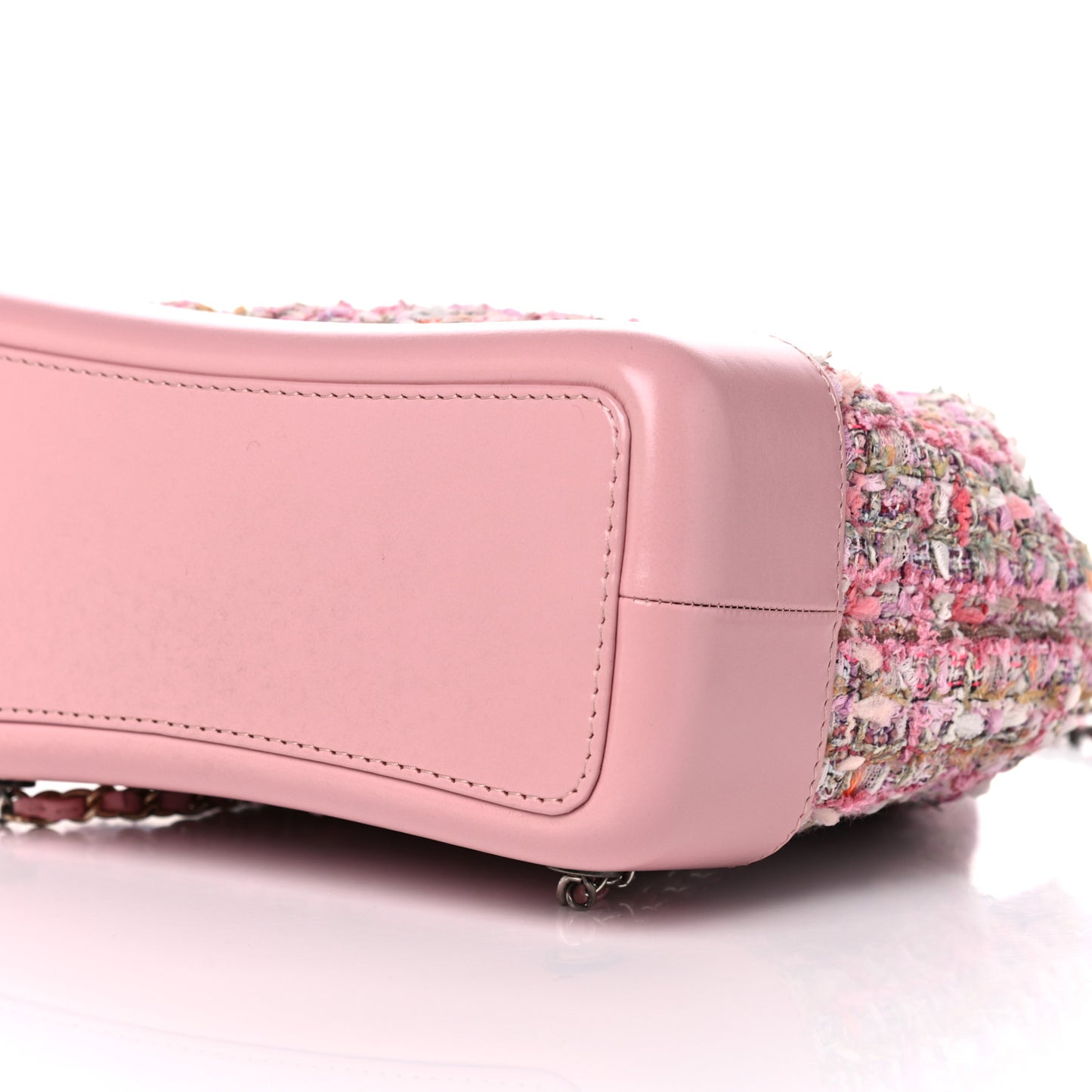 Tweed Calfskin Quilted Gabrielle Backpack Pink