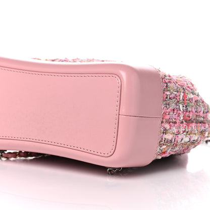 Chanel Tweed Calfskin Quilted Gabrielle Backpack Pink 9 of 14