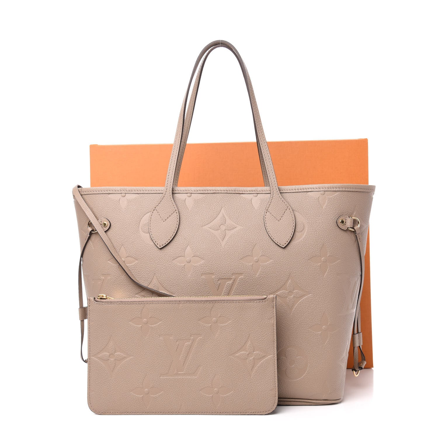 Louis Vuitton Empreinte Monogram Giant Neverfull MM Tourterelle 14 of 14