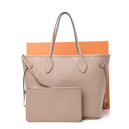 Louis Vuitton Empreinte Monogram Giant Neverfull MM Tourterelle 14 of 14