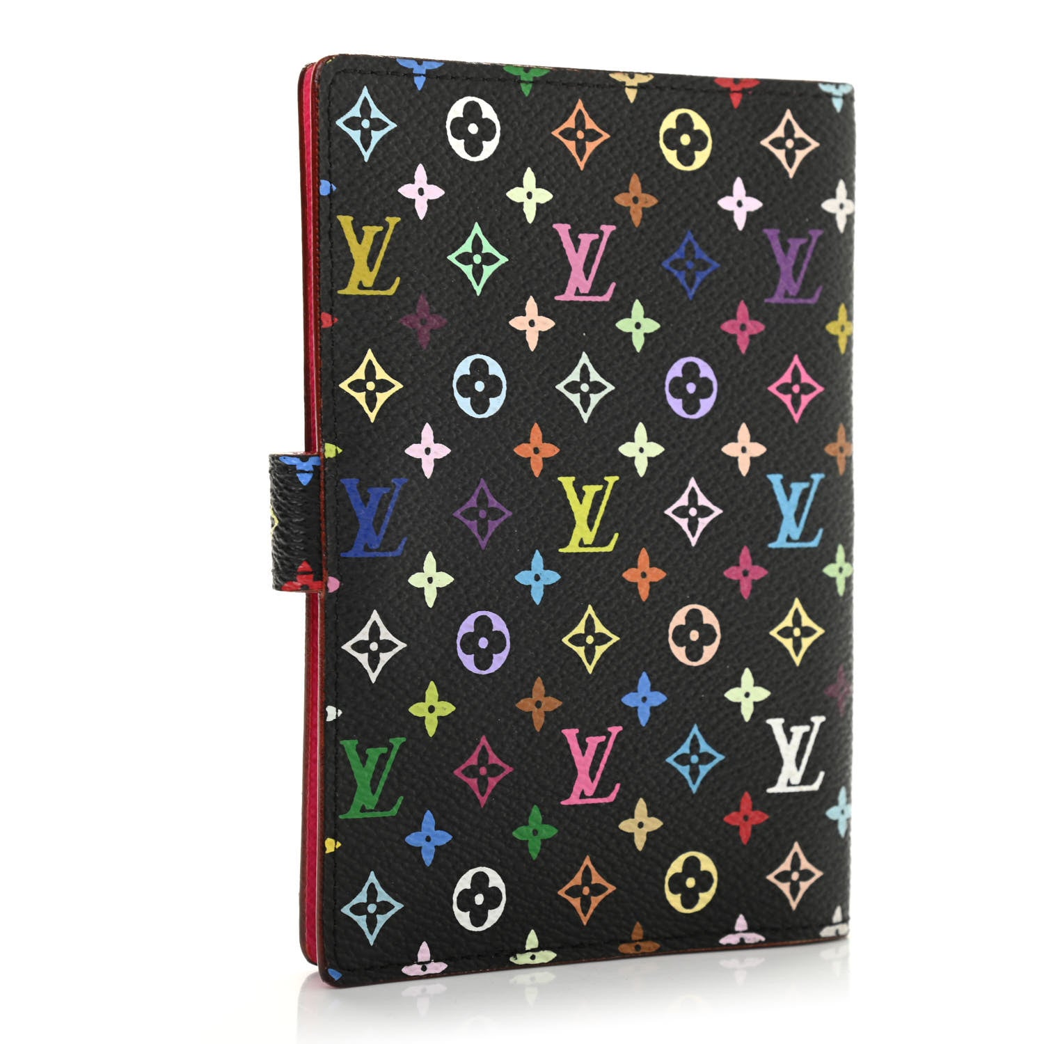 Louis Vuitton Monogram Multicolor Small Ring Agenda Cover Black Grenade 3 of 7