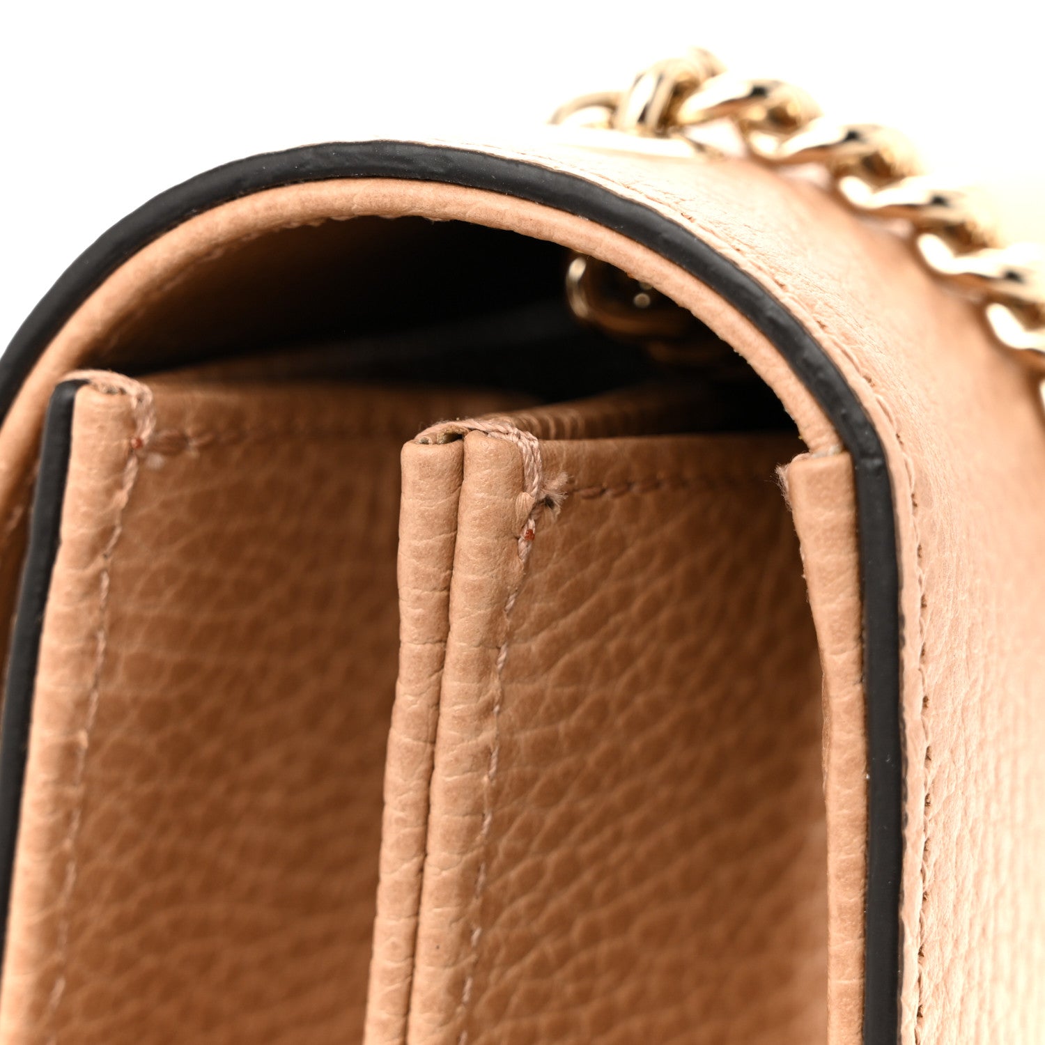 Gucci Dollar Calfskin Small Interlocking G Shoulder Bag Camelia 11 of 12