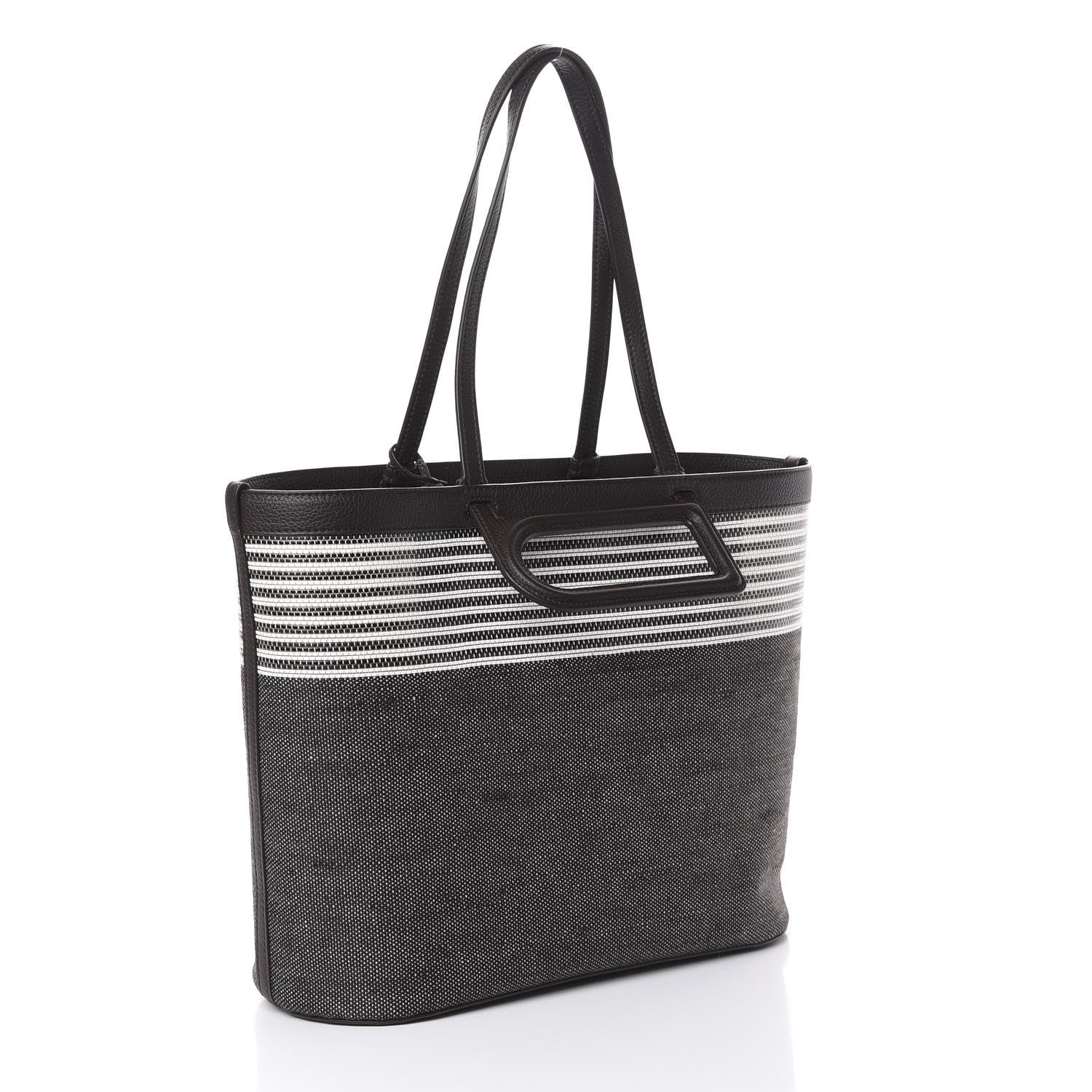 Delvaux Canvas D to D Tote MM Brown 3 of 9