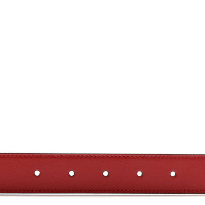 Gucci Plutone Calfskin Double G 30mm Belt 75 30 Red 3 of 5