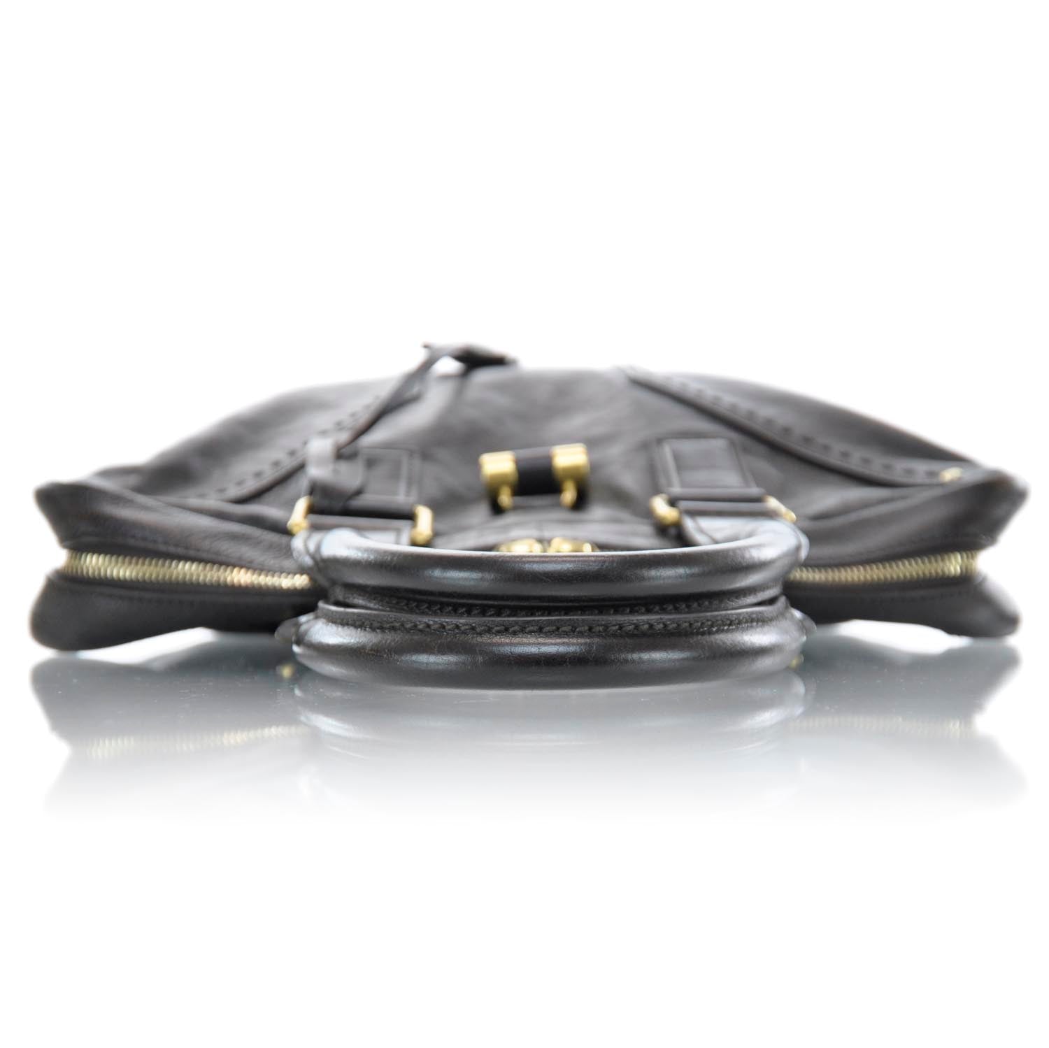 Saint Laurent Leather Muse Tote Brown 4 of 11