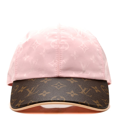 Louis Vuitton Polyester Silk Monogram LV Get Ready Cap M Pink 2 of 8