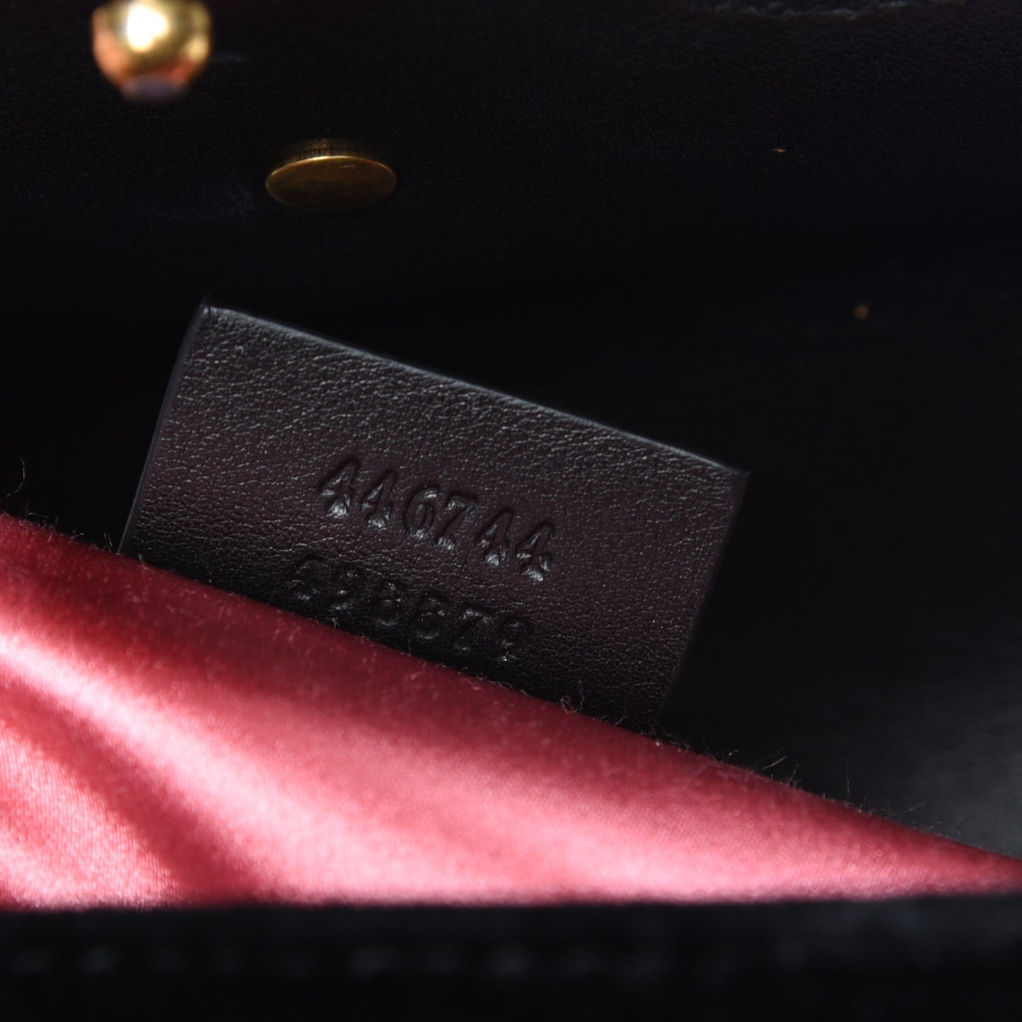 Velvet Matelasse Mini GG Marmont Shoulder Bag Black