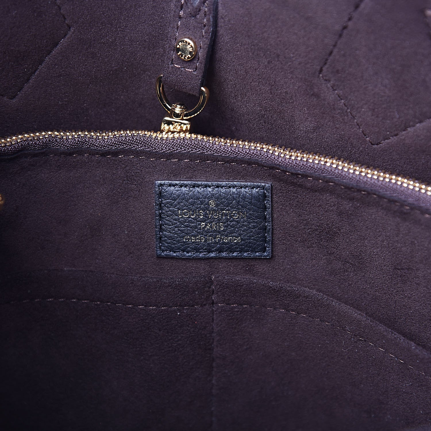 Louis Vuitton Calfskin Monogram Kimono Tote PM Black 6 of 9