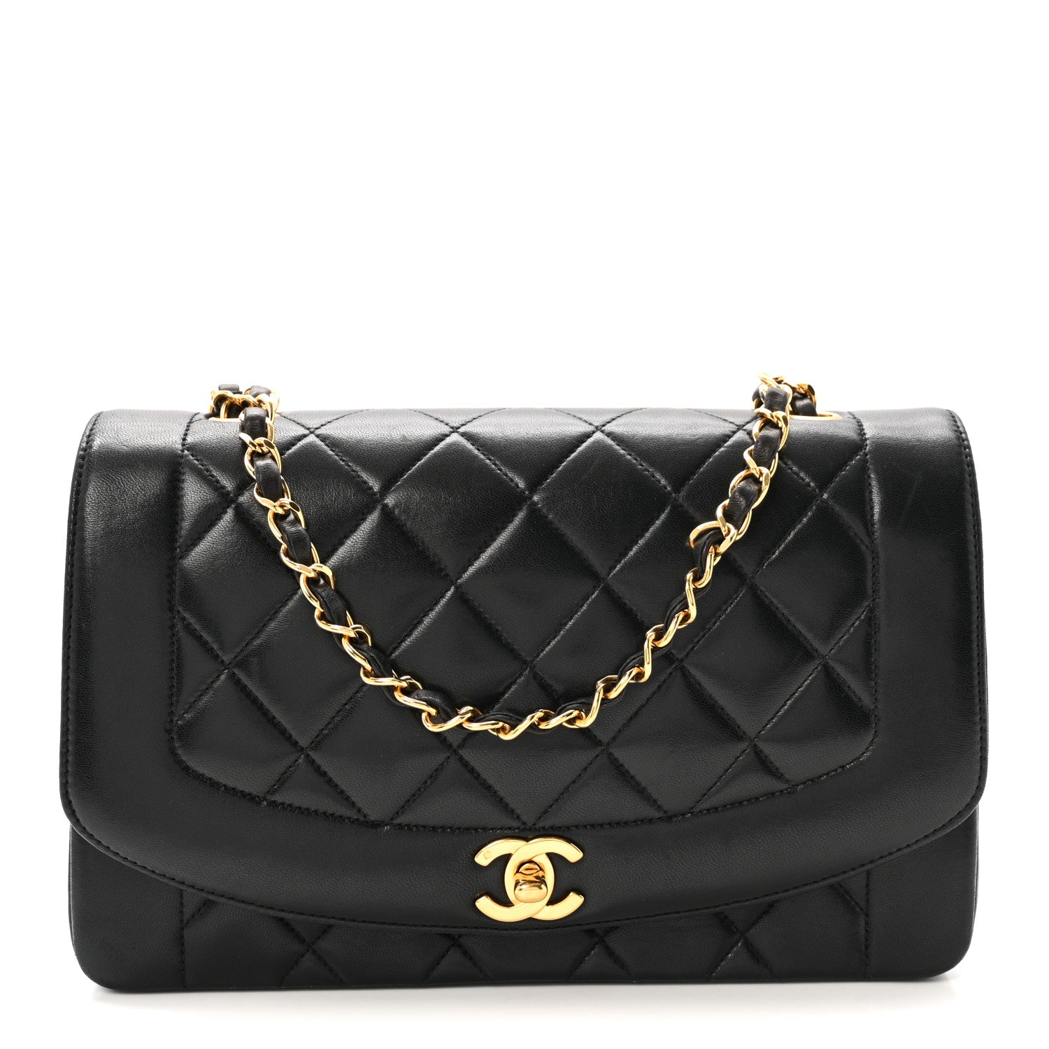 Chanel Lambskin Quilted Small Single Flap Black 1 of 10