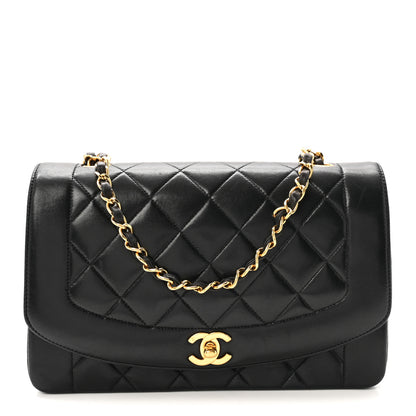 Chanel Lambskin Quilted Small Single Flap Black 1 of 10
