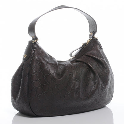 Gucci Guccissima Medium Sukey Hobo Dark Brown 3 of 7