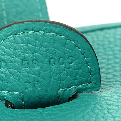 Hermes Taurillon Clemence Evelyne III PM Vert Jade 7 of 10