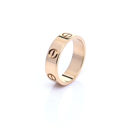 Cartier 18K Yellow Gold 5.5mm LOVE Ring 56 7.5 4 of 7